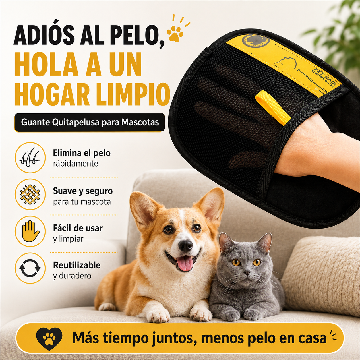 FurFree – Guante Quita Pelos de Mascota