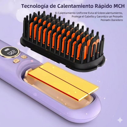 Cepillo Alisador Cabello Inalámbrico