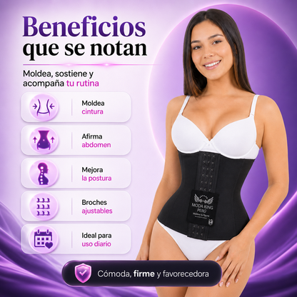 King Perú - Faja Cinturilla Reloj De Arena - Color Negro o Beige